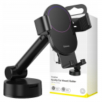 Gravitatsiooniline Autohoidik Telefonile Baseus Simpslism Imikinnitusega (Must)