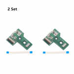 Komplektis 2 USB laadimispordi pistikupesa plaadikontrolleri 12 kontaktiga kaabel Playstation 4 jaoks JDM-030 JDS-030