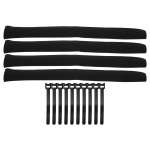 4 tk Juhtmehoidja Juhtmehaldus Varrukas Kaablikate Lukuga Kaitsev &Uuml;mbris Sidemetega