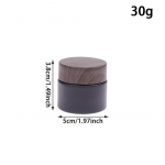 T&uuml;hjad purgid j&auml;&auml;tunud klaasist koorepurgi kaanega kosmeetikakonteiner 5-100g klaaspudel jumestuskonteiner reisikosmeetikapurgid