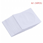 10/50 tk Cd DVD plaat paber varrukad &uuml;mbrikud hoiuruum l&auml;bipaistev aken &uuml;mbrise klapp 50PCS