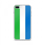 Coque iPhone &ndash; Mitmev&auml;rviline &ndash; Drapeau Sierra Leone &ndash; Supp &ndash; Silikoon &ndash; &Uuml;hilduv iPhone 8 Plus