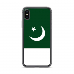 Coque iPhone XS - PIXELFORMA - Drapeau du Pakistan - Protection compl&egrave;te - Silikoonist supp - Vert