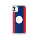 Coque iPhone &ndash; Drapeau Laos &ndash; iPhone 11 &ndash; Souple &ndash; Mitmev&auml;rviline &ndash; Vertikaalne disain