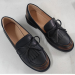 Paksu kontsaga kingad Korea stiilis paelaga mokassiinid Kerged mokassiinid Madalad t&ouml;&ouml;kingad 39 pruun