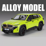 1:24 BMW XM maasturikerelise sportauto mudel, survevalu metallist auto s&otilde;idukimudel, simulatsioonheli ja -valgusega, tagasit&otilde;mmatav, kogumiseks, laste m&auml;nguasjad, poiste kingitus roheline
