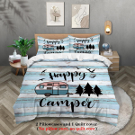 3 tk &otilde;nneliku matkaja mustriga tr&uuml;kitud voodipesukomplekt, sobib teismeliste ja t&auml;iskasvanute magamistuppa, telkimiseks, 1*tekikott+2*padjap&uuml;&uuml;r 135x200cm-EU-Single