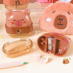 1 tk Cartoon Kawaii Capybara pliiatsiteritaja Kaasaskantav armas laste pliiatsiteritaja Kontoritarbed &otilde;pilaste kirjatarbed Kingitused 1pc