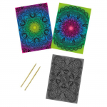Kit cr&eacute;atif enfant Cartes &agrave; gratter Mandala