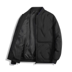 Talvine meeste pommitaja polsterdatud jope vabaaja puuvillane paks soe parka mantel meestele termiline tuulejope jakid riided pluss suurus 8XL M must