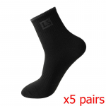 Meeste sokid kevadiseks ja s&uuml;giseks kantavad higi imavad hingavad sokid meeste sokid keskmise pikkusega vabaaja spordisokid 5 pairs must