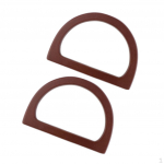 Wooden Purse Handle Bag Making of 2 , Brown, as described