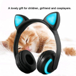 Traadita Kassik&otilde;rvadega Bluetooth-k&otilde;rvaklapid Kokkupandav Cosplay-peakomplekt Kingitus T&uuml;drukule Lastele Mood