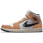 Air Jordan 1 Mid SE pintslit&otilde;mbed ja v&auml;rvipritsmed Unisex tossud Valge Seil Must DA8005-100 43
