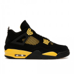Air Jordan 4 Retro Thunder 2023 Unisex tossud, must Tour-kollane DH6927-017 42.5