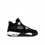 Air Jordan 4 Retro GS White Thunder Laste tossud Must FQ8213-001 35.5