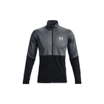 Under Armour Pique Track Vabaaja Hingav T&otilde;mblukuga Treeningjakk Meeste Jakid Hall 1366202-012 M