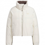 Adidas Originals FW24 Mitte-tepitud L&uuml;hike Udusulega P&uuml;stkrae Mugav Soe Spordi Udusulejakk Naiste Jakk Wonder-White JD3788 L