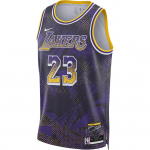 Nike X NBA koost&ouml;&ouml; Los Angeles Lakers Dri-Fit LeBron James 23 Swingman Select Series Mugav kootud korvpallivorm Unisex vorm HJ4066-504 M