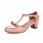 Moodsad Naiste K&otilde;rged Kontsad Mary Jane Kingad Pumbad Kingad Vibu Paksu Kontsaga Vabaaja Daamide Pumbad Roosa Chaussures Femme Lolita Kingad 35-43 35 roosa