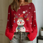 Naiste Mood &Uuml;mara Kaelusega Pikkade Varrukatega J&otilde;ulutr&uuml;kiga Vabaaja Pullover Kampsun Top XXL veini