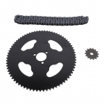T8F Eesmise ja Tagumise Hammasratta Keti Komplekt koos T8F 120 L&uuml;lilise Ketiga T8F 10mm H Ava 14T Esimene Hammasratas 74T Tagumine Hammasratas 29mm