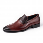 Mood Hulgim&uuml;&uuml;k Nahast Vabaaja Meeste Kingad Ehtne Veisenahk Slip-on Mood Luksuslik K&auml;sit&ouml;&ouml; &Auml;ri Formaalne Kleidi Kontorikinga Veinipunane 39 veinipunane v&auml;rv