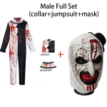 Meeste Halloweeni kost&uuml;&uuml;mid Art The Clown Cosplay kost&uuml;&uuml;m Film Terrifierr 2 Verine kombinesoon Meeste kombinesoon &Otilde;udusriided XL black
