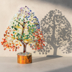 Elupuu positiivse energia jaoks - Feng Shui dekoor, kunstbonsai, kristallid ja tervendavad kivid, rahapuu, ruumi dekoor 7 t&scaron;akrat Onesize gray
