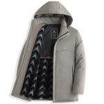 Puuvillane mantel meeste pl&uuml;&uuml;sist paksendatud meeste mantel kapuutsiga soe talvemantel XXXXXL khaki