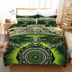 Enterprise Navigate 3D Prindi Voodipesukomplekt Pehme Tekikate Kuningas Kuninganna &Uuml;heinimese Suurus S&uuml;nnip&auml;evakingitus Kosmilise Paari F&auml;nnidele Toakujundus EU Single 135x200cm