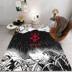 Anime Berserk Guts Joonisfilm P&otilde;randamatt Ristk&uuml;likukujuline Libisemiskindel Kodu Pehme Vannitoamatt V&auml;lisuks Sise- V&auml;lismatt Hotelli Dekoratsioonimatt 50X80cm gray