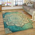 Meditatsiooni Mandala Bohemia Loodusvaim Joogavaip Vaip Kodu Elutuppa Magamistuppa Diivanile Uksemati Kaunistuseks, Alavaip Libisemisvastane Matt 80*120cm