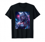 Anime t&uuml;druku &uuml;mbris Armas Kawaii Waifu Jaapani anime T-s&auml;rk must