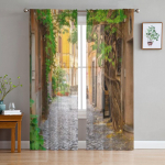 Noorte Magamistuba &Otilde;hukesed Kardinad Abstraktne Sinine Marmor Tekstuur K&ouml;&ouml;gi T&ouml;&ouml;toa Kardinad Elutoa P&uuml;hade Dekor T&uuml;llkardinad 135W x 114H(cm)