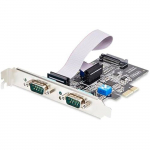 StarTech.Com 2-portiline PCI Express seeriakaart - 2-portiline PCIe adapter/kaart RS232/RS422/RS485 jaoks (DB9), Madala profiili tugi
