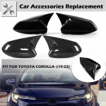 Rhyming Reversing Mirror Case Rearview Cover ABS Cap Carbon housing Fiber Refit Side For Toyota Corolla Sedan Hatchback Carbon Fiber Look