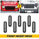 Front Grille Mesh erts & High Quality For Accessories Jeep Wrangler JK JKU