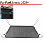Black Rear Trunk Sunshade Cargo Mesh Net Soft ect Top For Bronco + 2Door