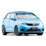 1/32 HONDA Fit GK5 Sulamist Autode Mudel Die-Cast Metallist M&auml;nguasi Spordauto S&otilde;idukite Mudel Simulatsioon Heli ja Valgustus Kogumiskingitused sinine