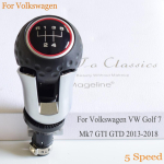 Sobib Volkswagen VW Golf 7 MK7 VII GTI GTD 2013-2018 Manuaalsele 5 6-k&auml;igulisele k&auml;igukangi nupule K&auml;igukangi hoob Tolmukindel Bellows Kate 5 Speed black