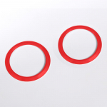 For Nissan 350Z 2003-2006 Aluminum alloy Red Car Door Air Outlet Decoration Ring Car Interior Accessories punane
