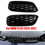 2PCS Car Front Bumper Grille Kidney Grill Mesh Cover For BMW i3 I01 LCI 2014- Silver