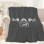 M-Man T-Truck-ES Logo Moodne Tekk Tekk Diivanile Sohvale Reisimiseks Kodu Piknikuks Fliisist Tekk s&uuml;nnip&auml;evakingitus Soe Mugav 30x40in