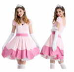 Karnivali Halloweeni Daam Virsikupreili Printsessikuninganna Kost&uuml;&uuml;m S&uuml;nnip&auml;evapidu Roosa Kleit Komplekt Cosplay Peokleit S