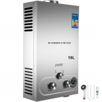 10L 5GPM Paagita Maagaasipropaanigaasiga Soojaveeboiler Kiirboiler valge