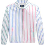 Polo Ralph Lauren Jakk Ss24 Triibulise Hobuse Tikandiga T&otilde;mblukuga Krae Vabaaja Pikkade Varrukatega Laste jakid Mitmev&auml;rviline CWPOOTWY6020159-999 L