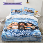 Bratz Nuku Muster Voodipesu Tekikott Komplekt Tekikoti Kate Padjap&uuml;&uuml;r Kodu Kaunistus Kingitus (1 * tekikott + 2 * padjap&uuml;&uuml;ri, ilma s&uuml;damikuta) 135x200cm