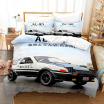 Esialgne Ae86 Poiste Magamistuba Voodipesukomplekt &Uuml;he Twin T&auml;is Queen King Suuruses T&auml;iskasvanu Tekikott 3D Anime Voodilina Komplekt EU Single(135*200cm)3pcs