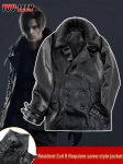Resident Evil 9: Requiem Leon Pikk Nahktagi - K&otilde;rge Kvaliteediga Koopia Cosplay XL must